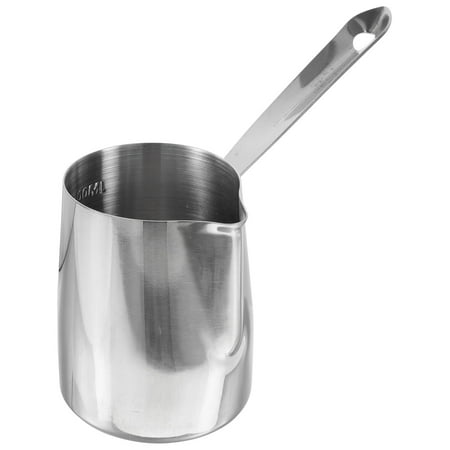 FRCOLOR Sturdy Stainless Steel Coffee Jug Handled Coffee Pitcher Multi-use Milk Frothing Pitcher with Scale
FRCOLOR Sturdy Stainless Steel Coffee Jug Handled Coffee Pitcher Multi-use Milk Frothing Pitcher with Scale