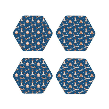 Drink Coasters Set of 4 Cute Dog heart blue Leather Coasters for Coffee Table Protector Heat Resistant Cute Coasters for Home Decor Housewarming Gifts Bar Kitchen 4 Inch Hexagon
Drink Coasters Set of 4 Cute Dog heart blue Leather Coasters for Coffee Table Protector Heat Resistant Cute Coasters for Home Decor Housewarming Gifts Bar Kitchen 4 Inch Hexagon