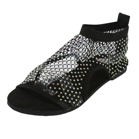 QYZEU Summer Sandals for Women Women Leather Sandals Women Shoes Flat Sandals Fashionable Rhinestone Decor Hollow Out Mesh Open Toe Sandals Womens Sandals Black 38
QYZEU Summer Sandals for Women Women Leather Sandals Women Shoes Flat Sandals Fashionable Rhinestone Decor Hollow Out Mesh Open Toe Sandals Womens Sandals Black 38