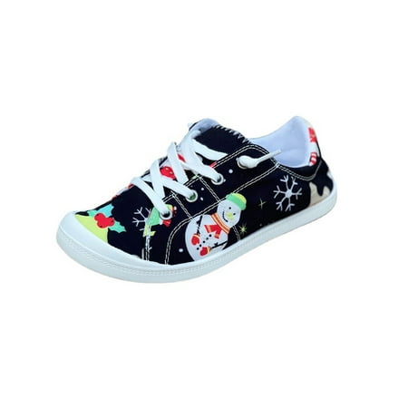 SIMANLAN Women Anti-Slip Walking Casual Shoes Comfort Round Toe Moccasins Xmas Lightweight Low Top Flats Snowman Black 5.5
SIMANLAN Women Anti-Slip Walking Casual Shoes Comfort Round Toe Moccasins Xmas Lightweight Low Top Flats Snowman Black 5.5