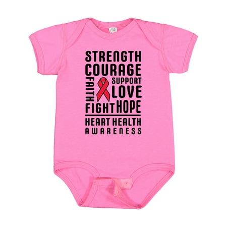 Inktastic Heart Health Awareness Strength Courage Support Gift Baby Boy or Baby Girl Bodysuit
Inktastic Heart Health Awareness Strength Courage Support Gift Baby Boy or Baby Girl Bodysuit