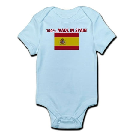 CafePress - 100 PERCENT MADE IN SPAIN Infant Bodysuit - Baby Light Bodysuit
