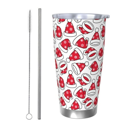 Gaeub Christmas Hat Print 20-Ounce Stainless Steel Car Cup Tumblers Cups with Lids and Straw Coffee Cups for Adults Kids Home Car Office School Travel Party-Straw Two-piece Set
Gaeub Christmas Hat Print 20-Ounce Stainless Steel Car Cup Tumblers Cups with Lids and Straw Coffee Cups for Adults Kids Home Car Office School Travel Party-Straw Two-piece Set
