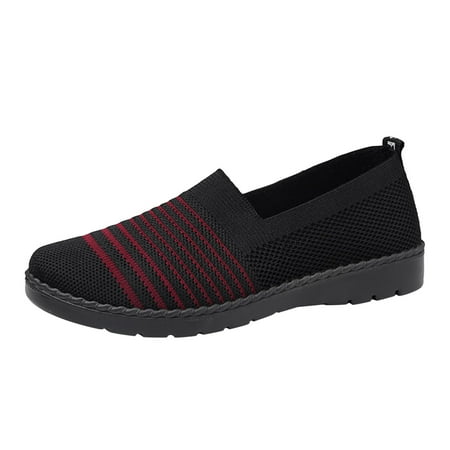 Female Loafers Shoes Ladies Fashion Colorblock Striped Mesh Breathable Flat Round Toe Casual Sneakers
Female Loafers Shoes Ladies Fashion Colorblock Striped Mesh Breathable Flat Round Toe Casual Sneakers