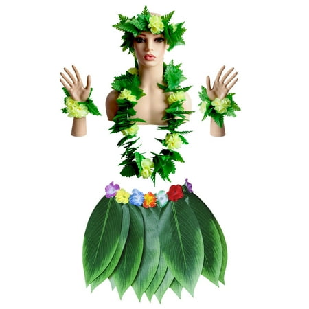 HOMEMAXS 5pcs Hawaii Flower Green Leaf Skirt Performance Skirt Party Costume Creative Garland Wristband Leaf Hair (Yellow Adults Style Leaf Skirt and Green Leaf Garland)
HOMEMAXS 5pcs Hawaii Flower Green Leaf Skirt Performance Skirt Party Costume Creative Garland Wristband Leaf Hair (Yellow Adults Style Leaf Skirt and Green Leaf Garland)