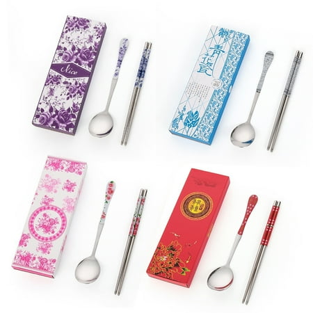 chaolangshun 2Pcs/Set Stainless Steel Outdoor Portable Spoon Chopsticks Dinnerware with Box
chaolangshun 2Pcs/Set Stainless Steel Outdoor Portable Spoon Chopsticks Dinnerware with Box