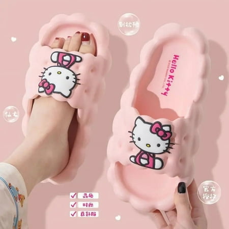 Sanrio Hello Kitty Slippers Kuromi Cartoon Kawaii Cute Anime Student Home Bathroom Bathing Anti-Slip Sandal Kids Toys for Girls
Sanrio Hello Kitty Slippers Kuromi Cartoon Kawaii Cute Anime Student Home Bathroom Bathing Anti-Slip Sandal Kids Toys for Girls