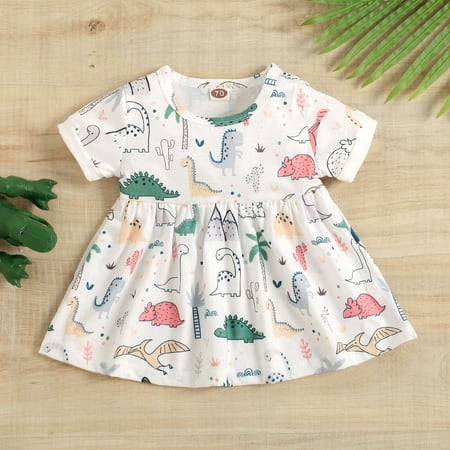 B91xZ Summer Dress Toddler Kids Baby Girls Clothes Summer Short Sleeve Dinosaur Floral Dress Casual Beach Dresses Outfits White Size 0 Months
B91xZ Summer Dress Toddler Kids Baby Girls Clothes Summer Short Sleeve Dinosaur Floral Dress Casual Beach Dresses Outfits White Size 0 Months