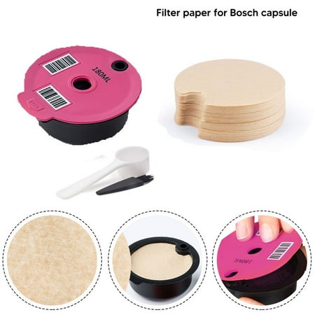 Reusable Coffee Capsules For Bosch Machine Refillable Filter +Filter Paper 180M
Reusable Coffee Capsules For Bosch Machine Refillable Filter +Filter Paper 180M