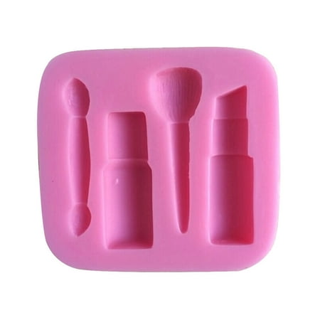 3D Silicone Cake Fondant Mold Chocolate Pastry Baking Decor Mould .(rose red)(1pcs)