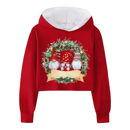 Fshinging Toddler Sweatshirt Christmas Girls Girls Kids Casual Loose Active Full Sleeves Hoodies Hooded Short Pullover Letter Print Striped Teen Crop Girls Tops 
Fshinging Toddler Sweatshirt Christmas Girls Girls Kids Casual Loose Active Full Sleeves Hoodies Hooded Short Pullover Letter Print Striped Teen Crop Girls Tops