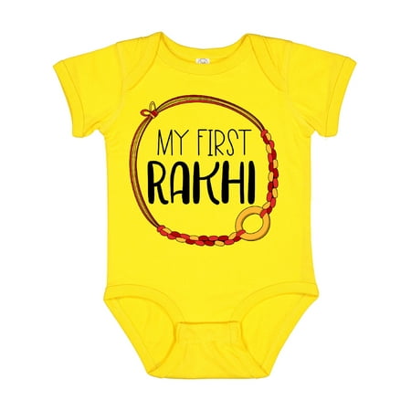 Inktastic My 1st Rakhi Bracelet Raksha Bandhan Red and Gold Bracelet Gift Baby Boy or Baby Girl Bodysuit
Inktastic My 1st Rakhi Bracelet Raksha Bandhan Red and Gold Bracelet Gift Baby Boy or Baby Girl Bodysuit