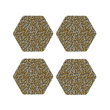Fuzoiu Leopard Print Leather Coasters Set Drink Coasters Set of 4 for Tabletop Protection Durable PVC Coasters Home Décor and Housewarming Gift-Hexagon
Fuzoiu Leopard Print Leather Coasters Set Drink Coasters Set of 4 for Tabletop Protection Durable PVC Coasters Home Décor and Housewarming Gift-Hexagon