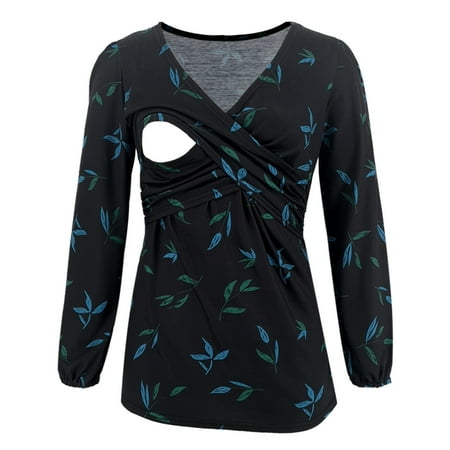 Summer Savings Clearance! Edvintorg Long Sleeve Nursing Clothes For Women Breastfeeding Fashion Flowers Leaf Print Maternity Shirt Tops Pregnancy Clothes
Summer Savings Clearance! Edvintorg Long Sleeve Nursing Clothes For Women Breastfeeding Fashion Flowers Leaf Print Maternity Shirt Tops Pregnancy Clothes