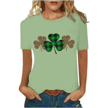 Corset Top Long Sleeve Workout Tops for Women Women Casual St. Patrick s Day Printed Short Sleeve Round-Neck Pullover Blouse T-shirt Tops Valentines Shirts for Women White Shirts Green S
Corset Top Long Sleeve Workout Tops for Women Women Casual St. Patrick s Day Printed Short Sleeve Round-Neck Pullover Blouse T-shirt Tops Valentines Shirts for Women White Shirts Green S