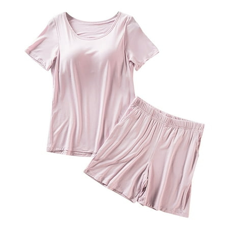 Women s Casual Summer Loose Strap Chest Pad Short Sleeve Top Shorts Pajamas Set Cotton Sleep Wear Night Gown Womens
Women s Casual Summer Loose Strap Chest Pad Short Sleeve Top Shorts Pajamas Set Cotton Sleep Wear Night Gown Womens