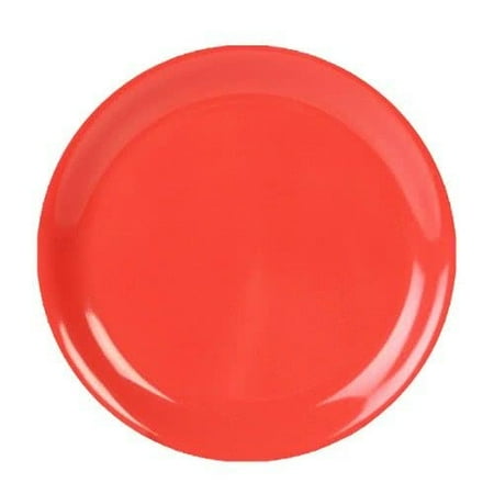 Thunder Group CR109RD Orange Narrow Rim Melamine Plate 9 - 1 doz