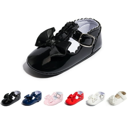 Meckior Baby Girls Dress Shoes Infant Mary Jane Bowknot Soft Sole PU Leather Princess Wedding Flats for First Walkers 3-18M
Meckior Baby Girls Dress Shoes Infant Mary Jane Bowknot Soft Sole PU Leather Princess Wedding Flats for First Walkers 3-18M