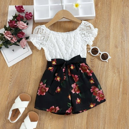 Sodopo Baby Pajamas Toddler Baby Girls Summer Floral Lace Short-sleeved Tops Shorts Jumpsuits Bodysuits Boy Girl Pajamas Bodysuit Toddler Jacket
Sodopo Baby Pajamas Toddler Baby Girls Summer Floral Lace Short-sleeved Tops Shorts Jumpsuits Bodysuits Boy Girl Pajamas Bodysuit Toddler Jacket