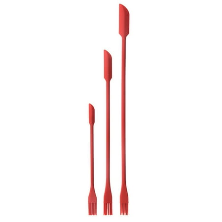 Fovolat Small Silicone Spatula|3pcs Two-Sides Hardened Mini Silicone Spatula and Silicone Brush|Heat-Resistant Thin Jar Scraper for Cooking Mixing Stirring
Fovolat Small Silicone Spatula|3pcs Two-Sides Hardened Mini Silicone Spatula and Silicone Brush|Heat-Resistant Thin Jar Scraper for Cooking Mixing Stirring