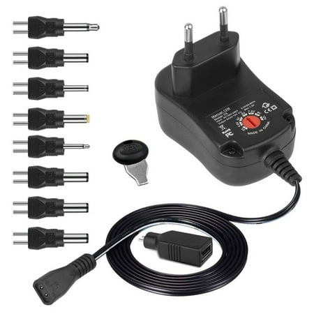 Portable 3-12V Charger With Female 7 Plug Reverse Polarity Adjustable Transformer AC To DC Plug Power Adapter EU PLUG
Portable 3-12V Charger With Female 7 Plug Reverse Polarity Adjustable Transformer AC To DC Plug Power Adapter EU PLUG