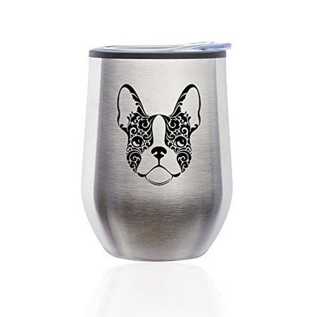 Stemless Wine Tumbler Coffee Travel Mug Glass with Lid French Bulldog Floral (Silver)
Stemless Wine Tumbler Coffee Travel Mug Glass with Lid French Bulldog Floral (Silver)