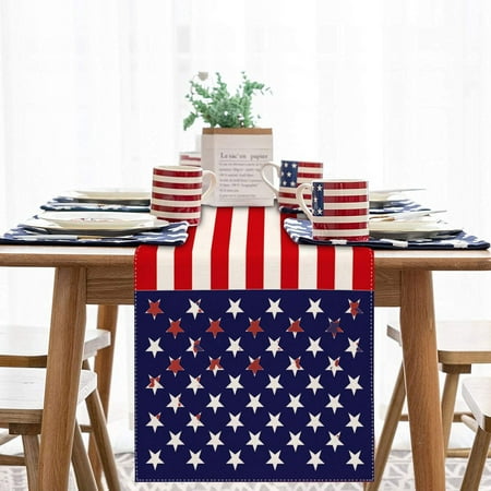 TANGNADE Independence Day Table Cloth Coffee Table Table Cloth Holiday Decoration Cloth Cotton Linen 33x180cm
TANGNADE Independence Day Table Cloth Coffee Table Table Cloth Holiday Decoration Cloth Cotton Linen 33x180cm