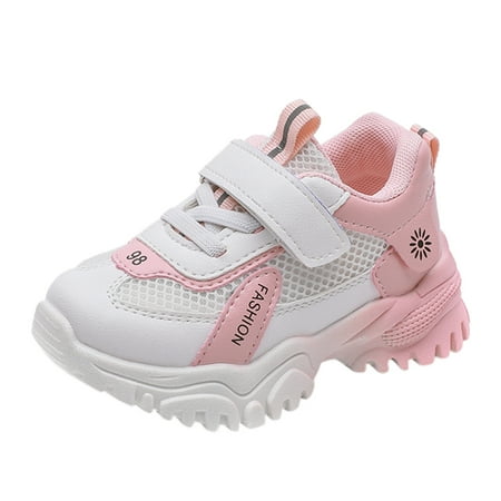 Yinguo Kids Sport Girls Mesh Sneakers Shoes Leather Boys Children Boy s Shoes