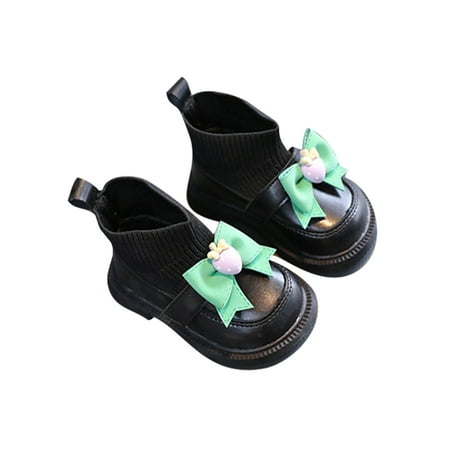 Ritualay Kids Non-Slip Dress Shoes Casual Princess Sock Boot School Wedding Bow Knot Leather Booties Black 4.5C
Ritualay Kids Non-Slip Dress Shoes Casual Princess Sock Boot School Wedding Bow Knot Leather Booties Black 4.5C