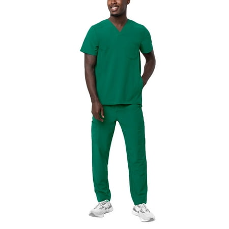 Adar Addition Go-Everyday Scrub Set For Men - Stylish Scrub Top & Cargo Scrub Pants