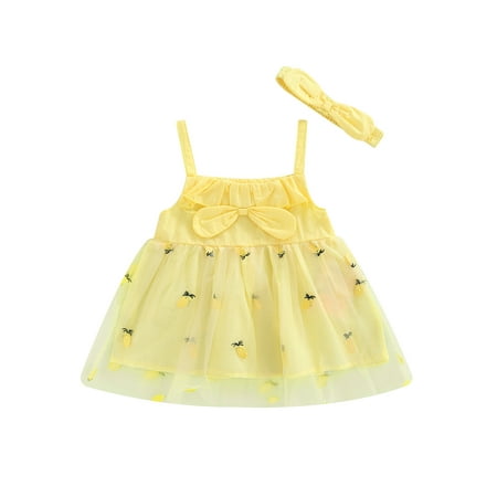 Seyurigaoka Baby Girls Casual Yarn Dress Pineapple Embroidery Pattern Sleeveless Summer Skirt Yellow/ Coral Pink
Seyurigaoka Baby Girls Casual Yarn Dress Pineapple Embroidery Pattern Sleeveless Summer Skirt Yellow/ Coral Pink