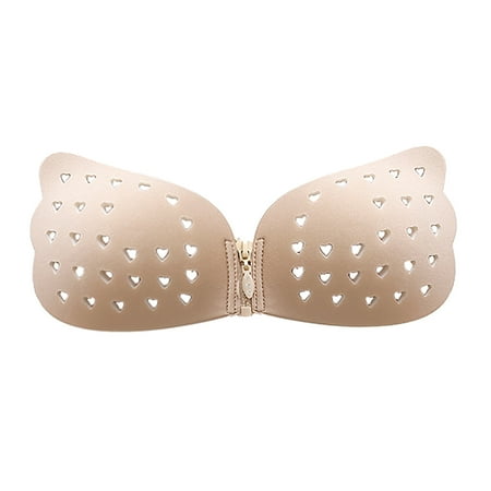 Frehsky bras for women Women s perforated zipper heart-shaped breathable gathered silicone bra BeigeD
Frehsky bras for women Women s perforated zipper heart-shaped breathable gathered silicone bra BeigeD