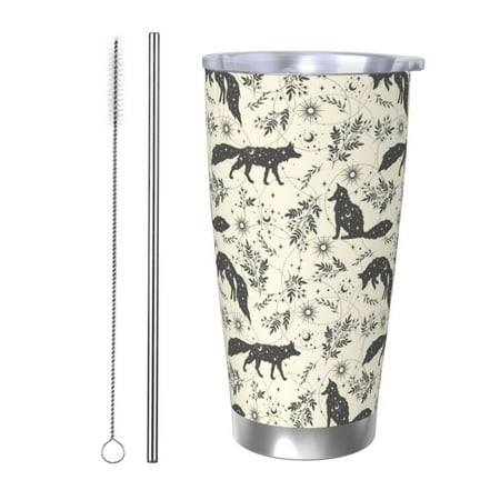 Fuzoiu Vintage Moon Fox Print 20oz Tumbler Stainless Steel Vacuum Insulated Car Cup Insulated Coffee Mug Travel Mug with Lid Thermal Cup for Outdoor-Straw Two-piece Set
Fuzoiu Vintage Moon Fox Print 20oz Tumbler Stainless Steel Vacuum Insulated Car Cup Insulated Coffee Mug Travel Mug with Lid Thermal Cup for Outdoor-Straw Two-piece Set