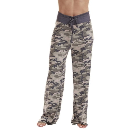 Just Love Women Buffalo Plaid Pajama Pants Sleepwear (Camouflage X-Large)