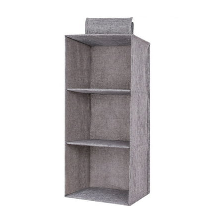 Smrinog Wardrobe Hanging Bags Moisture-proof Underwear Socks Bra Organizer Box (3 Layer)