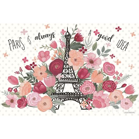 Paris is Blooming I Poster Print by Laura Marshall