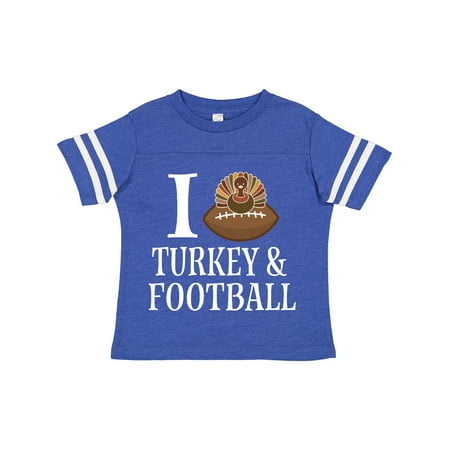 Inktastic Thanksgiving I Love Turkey and Football Gift Toddler Boy or Toddler Girl T-Shirt 
Inktastic Thanksgiving I Love Turkey and Football Gift Toddler Boy or Toddler Girl T-Shirt