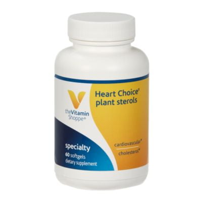 The Vitamin Shoppe Heart Choice Plant Sterols, Supports Cardiovascular Cholesterol Health, 1 Serving Supplies .65 Grams of Vegetable Oil Sterol Esters (60 Softgels)