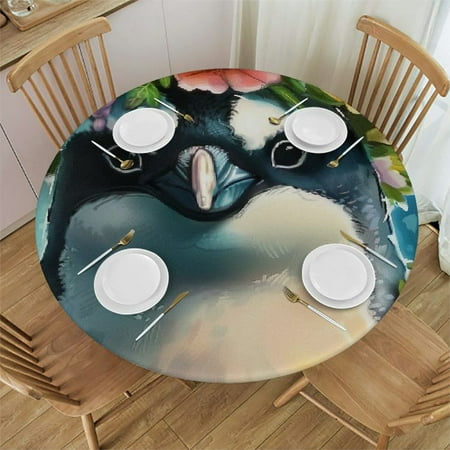 Orinice Penguin Flower Crown Round Tablecloth Stain Resistant Washable Indoor Outdoor Kitchen Dining Wedding Parties Waterproof Fabric 100% Polyester 31-35
Orinice Penguin Flower Crown Round Tablecloth Stain Resistant Washable Indoor Outdoor Kitchen Dining Wedding Parties Waterproof Fabric 100% Polyester 31-35