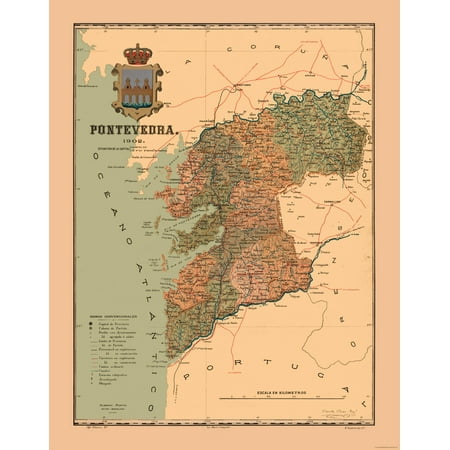 Spain Pontevedra 1902 - Martine 1904 - 23 x 29.49