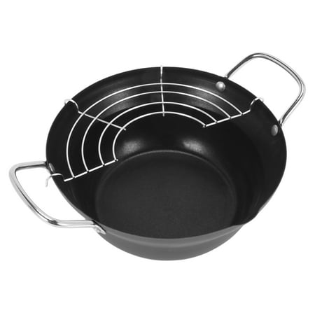 20cm Easy Pour Non Stick Coating Tempura Fryer Pot with Oil Drainer Rack Japanese-style Mini Deep Fry Pan
20cm Easy Pour Non Stick Coating Tempura Fryer Pot with Oil Drainer Rack Japanese-style Mini Deep Fry Pan