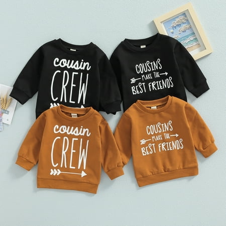 Sunisery Toddler Baby Girl Boy Sweatshirt Casual Letter Print Crewneck Pullover Sweater Long Sleeve Shirts Oversized Fall Tops
Sunisery Toddler Baby Girl Boy Sweatshirt Casual Letter Print Crewneck Pullover Sweater Long Sleeve Shirts Oversized Fall Tops