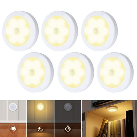 Rosnek Wireless LED Cabinet Lighting Closet Lights Motion Sensor LED Puck Lights Battery Powered Night Lights 1/2/4/6Pcs
Rosnek Wireless LED Cabinet Lighting Closet Lights Motion Sensor LED Puck Lights Battery Powered Night Lights 1/2/4/6Pcs