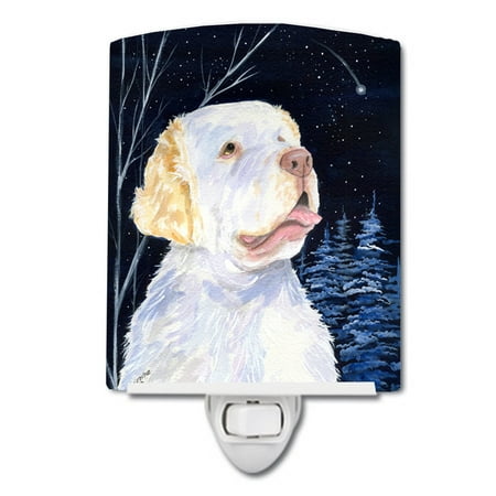 Caroline s Treasures SS8356CNL Starry Night Clumber Spaniel Ceramic Night Light 6x4x3 multicolor
Caroline s Treasures SS8356CNL Starry Night Clumber Spaniel Ceramic Night Light 6x4x3 multicolor