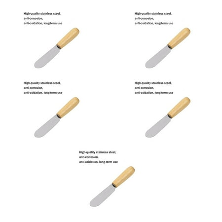 5Pcs Robot-Gxg Butter Spatula Stainless Cream Slicer Anti-Corrosion Reusable Baking
