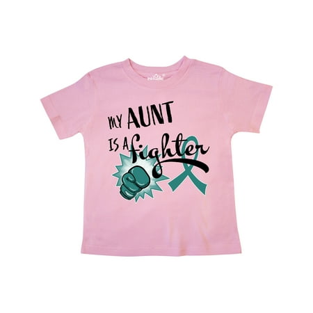 Inktastic Ovarian Cancer Awareness My Aunt s a Fighter Gift Toddler Boy or Toddler Girl T-Shirt 
Inktastic Ovarian Cancer Awareness My Aunt s a Fighter Gift Toddler Boy or Toddler Girl T-Shirt