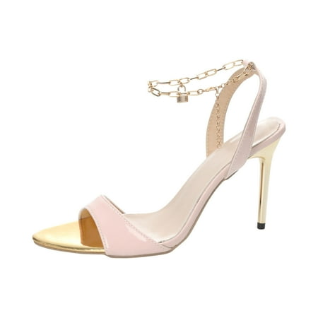 Jikolililili Women s Shoes Candy Colored Pointed Sandals Fashion High Heels Metal Chain Large Shoes Women Shoes Christmas 2022 Deals Clearance
Jikolililili Women s Shoes Candy Colored Pointed Sandals Fashion High Heels Metal Chain Large Shoes Women Shoes Christmas 2022 Deals Clearance