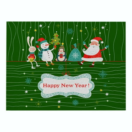 Cotton and Linen Table Mat Christmas Elements Single Side Pattern Heat Resistant Christmas Elements Single Side Pattern Heat Resistant Cotton and Linen Table Mat Christmas Decor for 8 32*21cm
Cotton and Linen Table Mat Christmas Elements Single Side Pattern Heat Resistant Christmas Elements Single Side Pattern Heat Resistant Cotton and Linen Table Mat Christmas Decor for 8 32*21cm