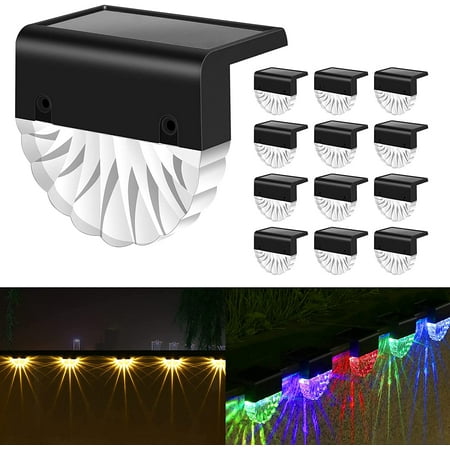 Genkent 12Pack Solar Deck Lights Outdoor Waterproof Led Garden Solar Step Lights Solar Fence Lights Holiday Christmas Decoration Warm White /Color
Genkent 12Pack Solar Deck Lights Outdoor Waterproof Led Garden Solar Step Lights Solar Fence Lights Holiday Christmas Decoration Warm White /Color