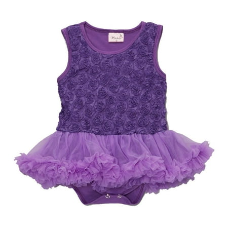 Wenchoice Purple Rosette Tutu Bodysuit Girl s L(24M-36M)